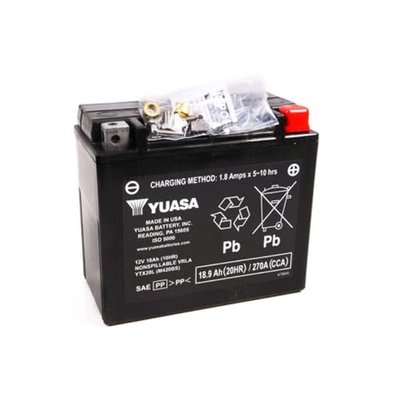 Yuasa YUAM420BS YTX20L Factory Activated AGM Battery