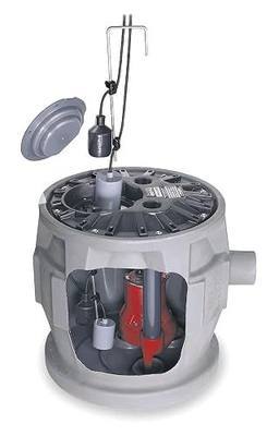 Liberty Pumps P382LE51 1/2-Horse Power 24 by 24-Inch Pro380 Series Simplex Sewage System