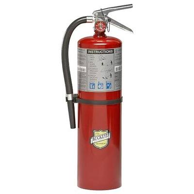 BUCKEYE Fire Extinguisher, 4A:80B:C, 10 lb., 21in.H, Red