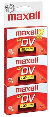 Maxell 298016 Mini Dv Cassettes 3 Count