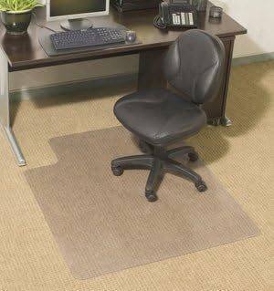 Chair Mats for Carpeted Floors - 45" x 53" with Lip (Protrusion) - Clear - Commercial-Grade, Beveled Edges