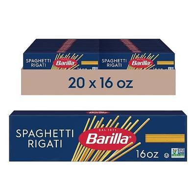 Barilla Spaghetti Rigati Pasta, Non-GMO Kosher Pasta, 16oz. (20PK)