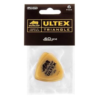Jim Dunlop Ultex® Triangle Pick .60MM - 6 Pack