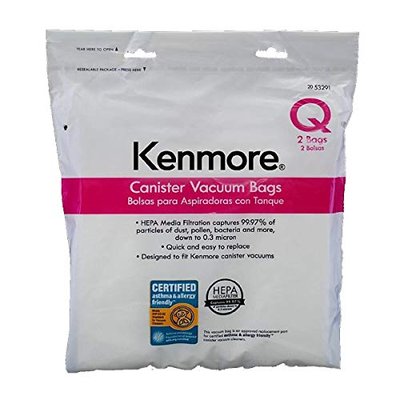 Ultracare Hepa Cloth Bags compatible with Kenmore O Upright, 2pk