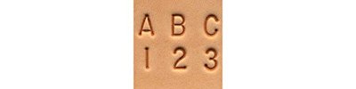 Tandy Leather Precise Letter Stamping Tool - Mini Narrow Alphabet and Number Set for Clean Indentations on Leather Projects - Ideal for Wallets, Belts, Keychains