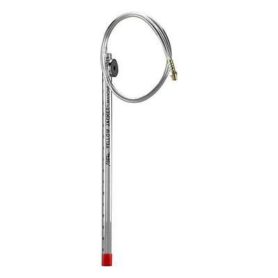 Yellow Jacket Analog Manometer, Plastic, Red, 0.54 psi 78075-1 Each
