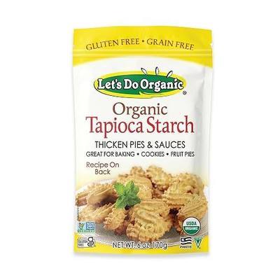 Let's Do Organic Tapioca Starch - Cornstarch Replacement, Thickening Agent, Cassava, Yucca, Non-GMO Project Verified, USDA Organic - 6 Oz (Pack of 6) | Thickening Agent, Cassava, Yucca, Non-GMO Project Verified, USDA Organic