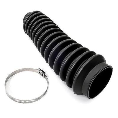 Rough Country Shock Boot - Black Protective Cover with Stainless Steel Clamp, Guards Against Mud, Dust & Debris, Universal Fit for Most Shocks