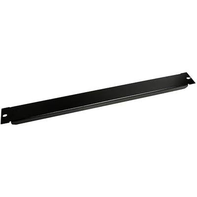 StarTech 1U Blanking Panel for 19in Server Rack, Steel Filler (BLANKB1) | Metal rack mount blank, Two-screw install, 1.2mm cold-rolled steel, Promotes airflow, Enclosure or cabinet