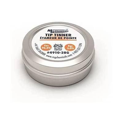 MG Chemicals SAC305 Unleaded Tip Tinner, (28g) 1 oz container, No Clean Formulation, Silver (4910-28G)