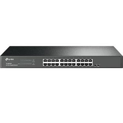TP-Link TL-SG1024, 24 Port Gigabit Unmanaged Ethernet Switch | Plug and Play, Sturdy Metal w/Shielded Ports, Rackmount, Fanless, 3 Year Manufacturer Warranty, Black