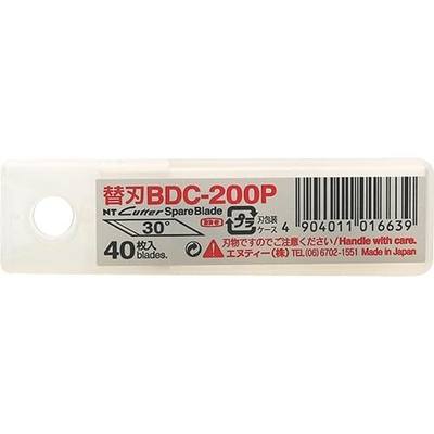 NT Cutter 30-Degree Blades for Art Knife and Circle Cutter, 40-Blade/Pack, 1 Pack (BDC-200P)