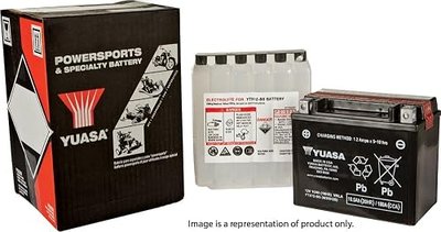 Yuasa YUAM6212B YT12B-BS Maintenance Free AGM Battery with Acid pack