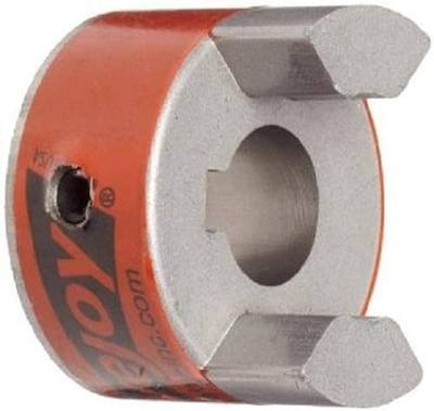 Lovejoy 11749 Size L110 Standard Jaw Coupling Hub, Sintered Iron, Inch, 1.625" Bore, 3.32" OD, 1.68" Length Through Bore, 2268 in-lbs Max Nominal Torque, 0.375" x 0.188" Keyway