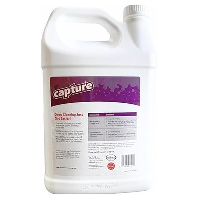 Capture Professional Steam Clean Detergent for All Machines - Home, Car, Dogs & Cats Pet Carpet Cleaner Solution - Strength Odor Eliminator, Stains Spot Remover (1 Gallon)