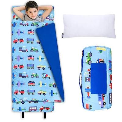 Wildkin Kids Nap Mat with Pillow and Blanket, Preschool Rest Mat