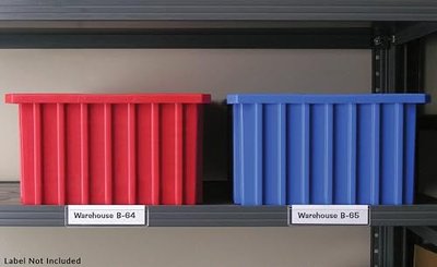 StoreSMART - Peel & Stick 1" x 4" Shelf Tag/Label Holders - 25-Pack - Open Long Side - SPCSTB2432L-25