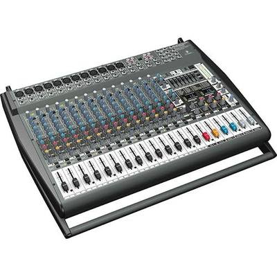 Behringer Europower PMP6000 1600-Watt 20-Channel Powered Mixer with Dual Multi-FX Processor and FBQ Feedback Detection System
