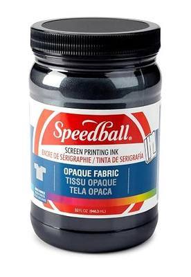 Speedball, 4820, Opaque Fabric Screen Printing Ink, 32 Fl oz., Black Pearl