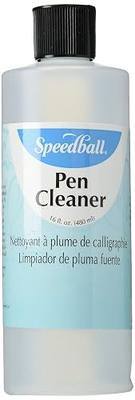 Speedball Pen Cleaner, 16 oz Bottle - Ink Cleaning Solution for Calligraphy Nibs, and Art Tools