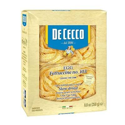 De Cecco Egg Pasta, Egg Fettuccine No.103, 8.8 Ounce (Pack of 4)