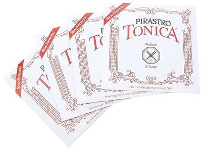 Pirastro 412021 Tonica 4/4 Violin String Set, Medium Gauge with Ball End E, Premium Strings Made With Fine Flexible Synthetic Core, Replacement Accessory for Professional and Student Violin Players