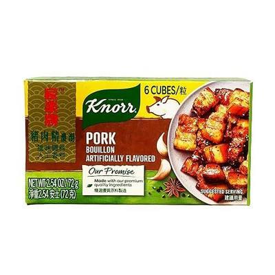 Knorr, Pork naturally& artificially flavored Bouillon,3 pack, 6 cubes, 2.5oz (72g)