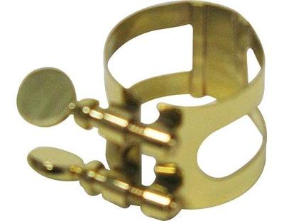 Bonade 2254UG Alto Saxophone Ligature - Lacquered - Alto Sax - Brass - Inverted