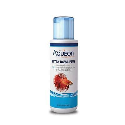 Aqueon Betta Bowl Plus Water Conditioner Neutralizes Chlorine and Ammonia for Betta Fish Tanks - 4 Ounces