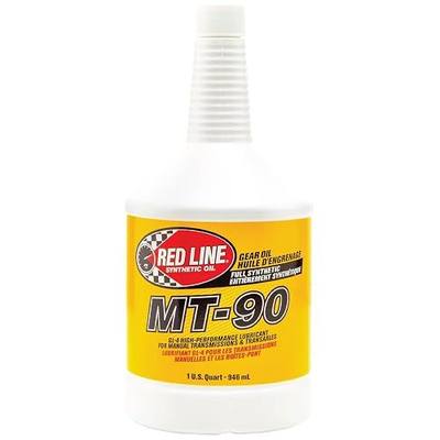 Red Line 50304 MT-90 75W-90 GL-4 Manual Transmission and Transaxle Lubricant (MTL) - 1 Quart (4 Pack)