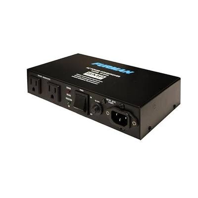 Furman AC-215A Compact Power Conditioner with Auto-Resetting Voltage Protection - Black | Compact 10A conditioner with SMP surge protection, LiFT filtration and auto-reset EVS; mounts behind a flat-panel TV