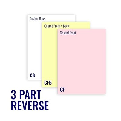 1670 Sets, 8-1/2" x 11" Pre Collated, Carbonless Paper, 3 Part Reverse, (White, Canary, Pink),Ncr5900 Category: Copy and Multi Purpose Paper
