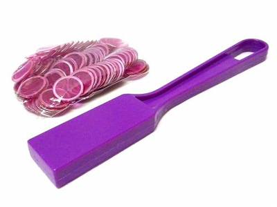 Bingo Magnetic Wand with 100 Chips - Purple