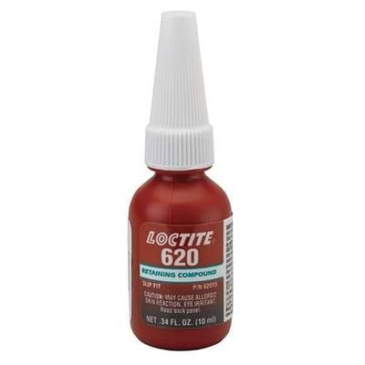 Retaining Compound, 620 Series, Green, Liquid, High-Temperature, 10 mL Bottle - 1 Each