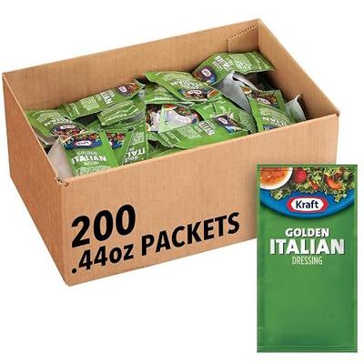 Kraft Single Serve Salad Dressing, 200 ct Casepack, Golden Italian