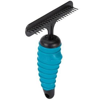Master Grooming Tools Ergonomic Undercoat Pets Rake, Black