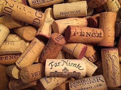 Premium Recycled Corks, Natural Wine Corks From Around the US - 50 Count