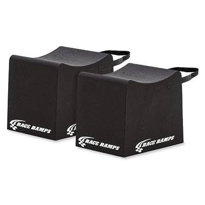 Race Ramps 2-Pack RR-WC-12 Car Wheel Cribs, Lightweight & Non-Scratch for Maintenance & Display, 12" - Portable Automotive Platform Riser for Oil Changes and Garage Use