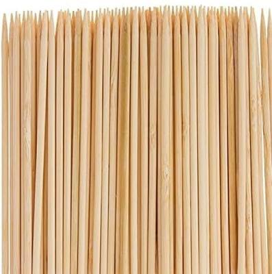 HIC Kitchen Bamboo BBQ Kabob Grill Skewers, 8-Inches Long, Set of 103