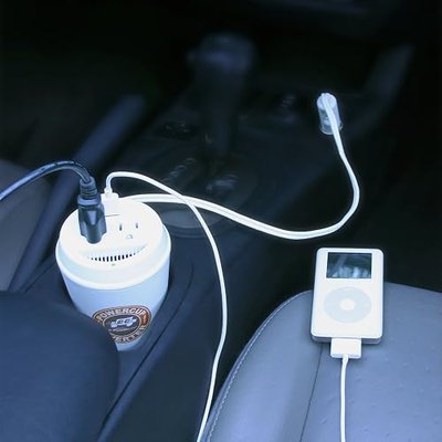 PowerLine PowerCup 200/400 Watt Mobile Inverter with USB Power Port 90309