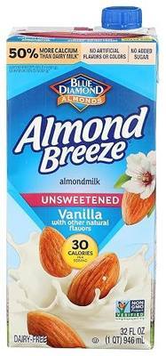 Blue Diamond, Almond Milk Vanilla Unsweetened, 32 Fl Oz