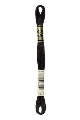 DMC 117-3371 Mouline Stranded Cotton Six Strand Embroidery Floss Thread, Black Brown, 8.7-Yard