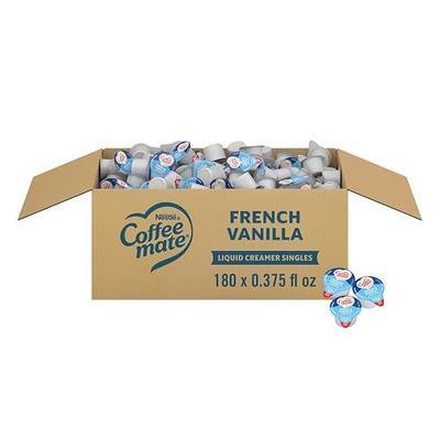 Nestle Coffee mate Coffee Creamer, French Vanilla, Liquid Creamer Singles, Non Dairy, No Refrigeration, 0.375 fl oz Tubs (Pack of 180)