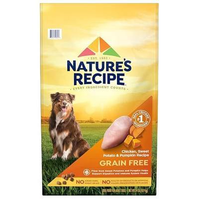 Nature’s Recipe Grain Free Chicken, Sweet Potato & Pumpkin Recipe Dry Dog Food, 24 lb. Bag