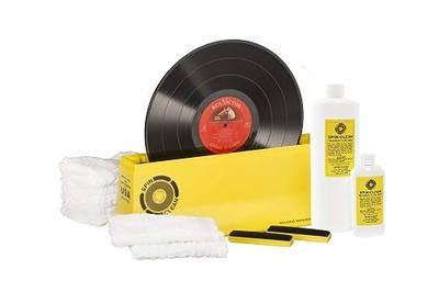 Spin-Clean Vinyl Record Washer Deluxe Kit | Vinyl Record Cleaner | Extra Drying Cloths, Record Cleaning Fluid & Brushes | Perfect for 33, 45 & 78 RPM