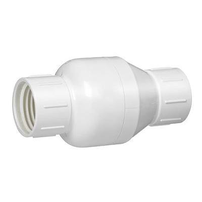 Homewerks VCKP40B7B in-Line Check Valve, x Female Thread, PVC Schedule 40, 1-1/2-Inch, 1.5-Inch, White