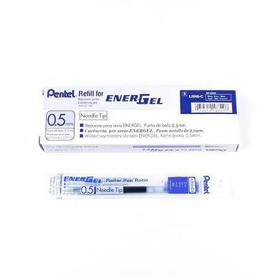 Pentel Refill Ink for EnerGel Liquid Gel Pen, (0.5mm), Fine Line, Blue Ink, Box of 12 (LRN5-C)