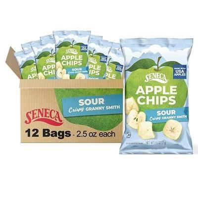 Seneca Sour Apple Chips | Made from Fresh Apples | 100% Granny Smith Apples | Yakima Valley Orchards of Washington | Crisped Apple Perfection | Foil-Freshness bag | 2.5 ounce (Pack of 12)