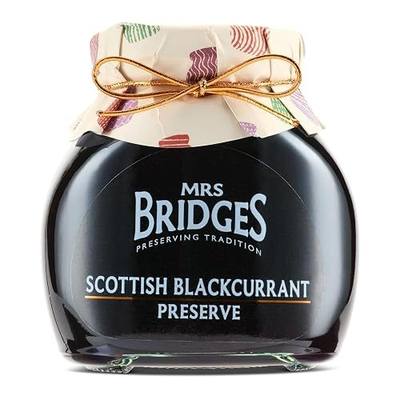 Mrs Bridges Blackcurrant Preserve, Made in Scotland, 12oz Jar (Pack of 1)