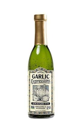 Garlic Expressions Vinaigrette Salad Dressing, Marinade | Non GMO, Vegan, Gluten Free Garlic Oil Vinaigrette Dressing | 12 Ct